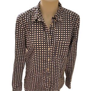 Gap Fitted Shirt -S black /white design   Cotton